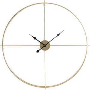 Lastdeco Horloge en Fer Doré, 84x6x84 cm