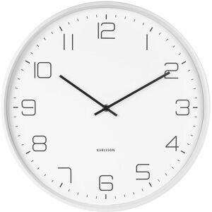 Karlsson Horloge murale en acier blanc