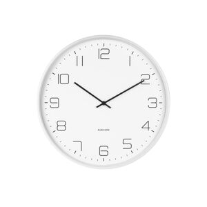 Karlsson Horloge murale en acier blanc