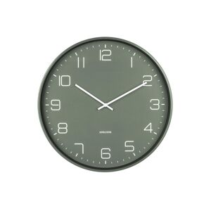 Karlsson Horloge murale en acier vert