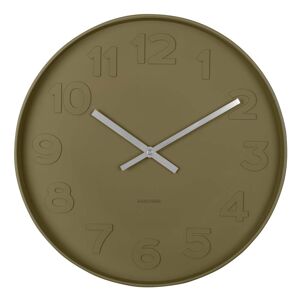 Karlsson Horloge murale ronde D37,5cm vert mousse
