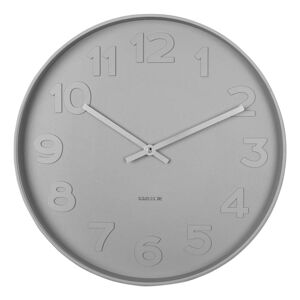 Present Time Horloge murale ronde D37,5cm gris