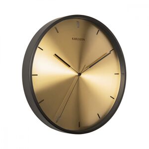 Present Time Horloge brillante cuivree diam 40cm