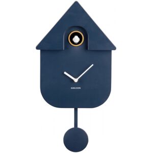 Horloge coucou moderne plastique bleu