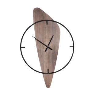 Lastdeco Horloge en Fer Noir