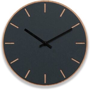 Hemverk Horloge murale en linoleum gris D28cm