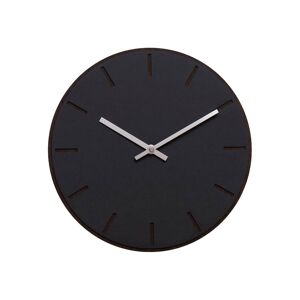 Hemverk Horloge murale en linoleum noir D28cm
