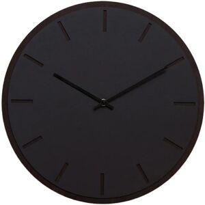 Hemverk Horloge murale en linoleum noir D28cm