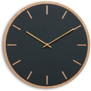 Hemverk Horloge murale en linoleum gris D38cm