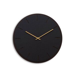 Hemverk Horloge murale en linoleum noir D38cm