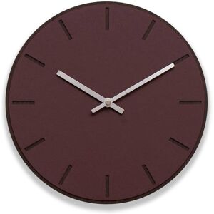 Hemverk Horloge murale en linoleum rouge D28cm