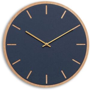 Hemverk Horloge murale en linoleum bleu D38cm