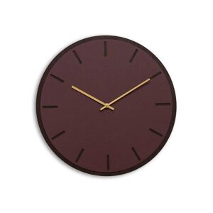 Hemverk Horloge murale en linoleum rouge D38cm