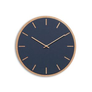 Hemverk Horloge murale en linoleum bleu D38cm