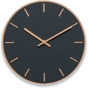 Hemverk Horloge murale en linoleum gris D28cm