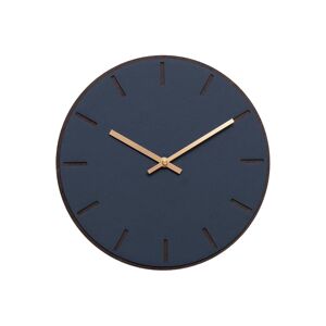 Hemverk Horloge murale en linoleum bleu D28cm
