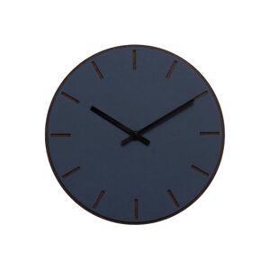 Hemverk Horloge murale en linoleum bleu D28cm