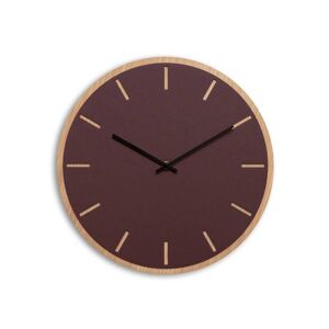 Hemverk Horloge murale en linoleum rouge D38cm