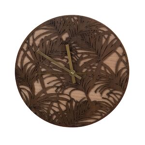 AMADEUS Horloge Palmier - Marron Rond Bois Amadeus 4.5x cm