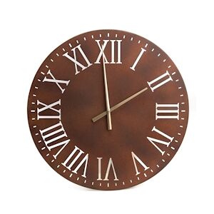 AMADEUS Horloge - Marron Rond Métal Amadeus 60x4 cm