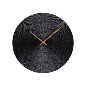 TABLE PASSION Horloge à poser Soleil noir 25 cm en - Rond Métal Table Passion