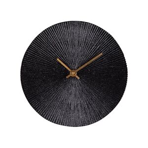 TABLE PASSION Horloge à poser Soleil noir 20 cm en - Rond Métal Table Passion