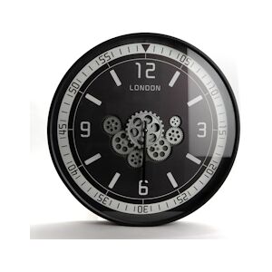 AMADEUS Horloge Jon 60 cm - Noir Métal Amadeus 59.5x8 cm