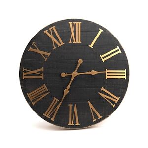 AMADEUS Horloge Orlando - Noir Rond Bois Amadeus 71x7 cm