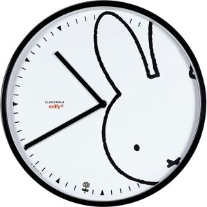 Horloge murale en acier noir et verre 45 cm Miffy Peek a Boo  XL - Cloudnola