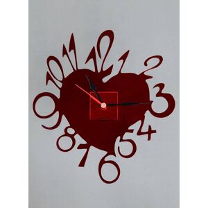 Petrozzi Horloge Cuore en Plexiglas en 18 Couleurs - Fucsia