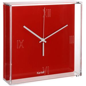 KARTELL horloge murale TIC&TAC (Rouge orangé - PMMA transparent et ABS coloré)