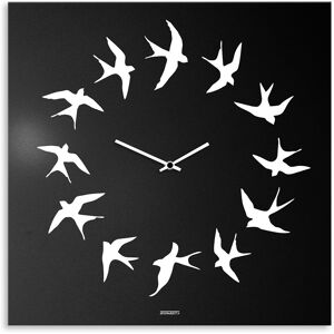 dESIGNoBJECT horloge murale BIRDS (Noir - Tôle coupée au laser)