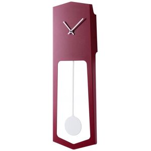 COVO horloge murale AIKA (Rouge rubis, aiguilles blanches - Metal)