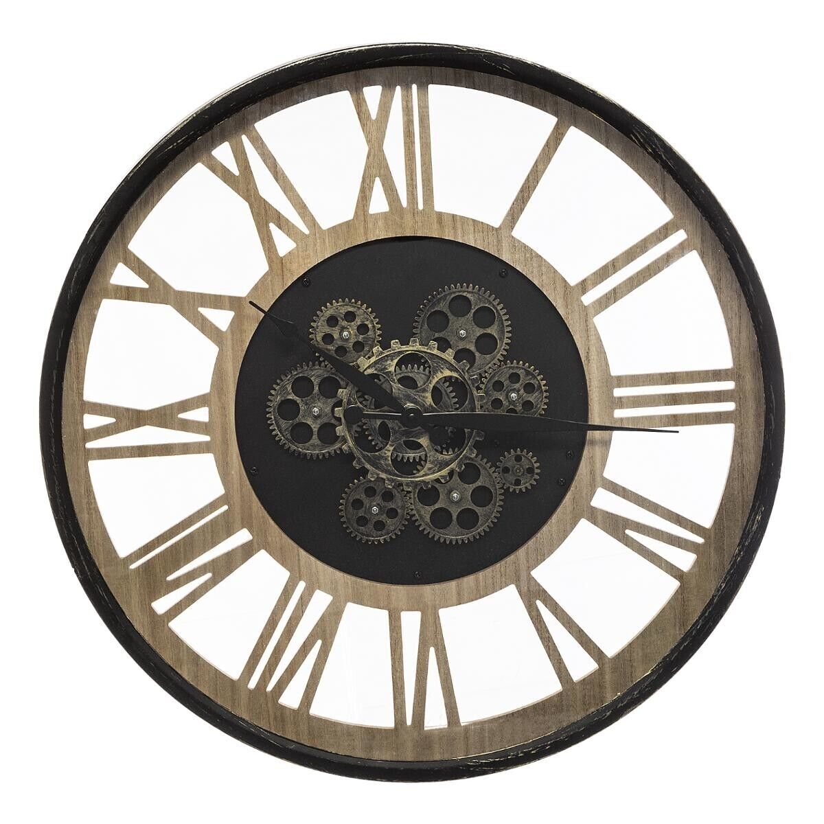 Atmosphera Horloge "Paul", métal bois D57 cm