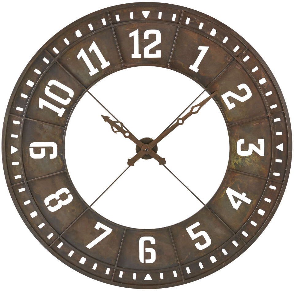 Maisons du Monde Horloge en métal ajouré effet vieilli D144