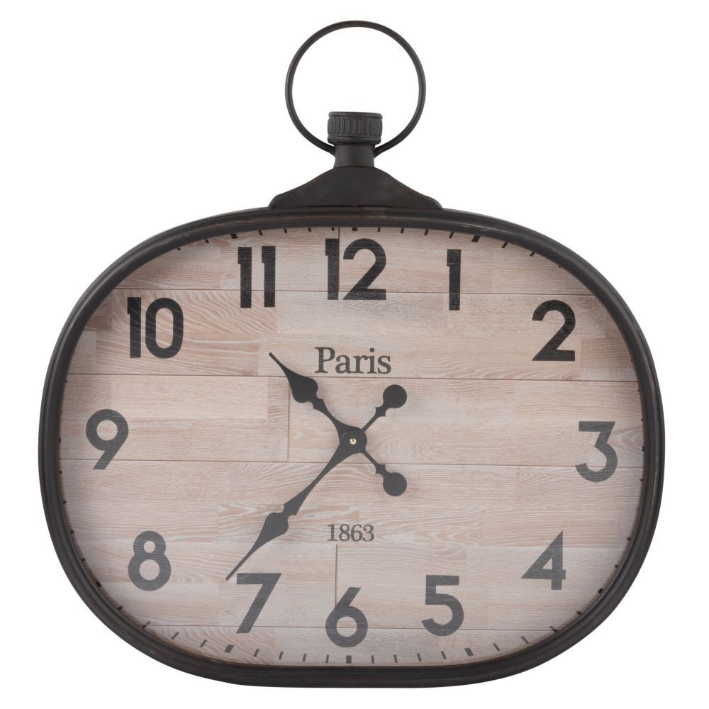 Maisons du Monde Horloge gousset en métal 60x64