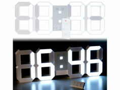 Lunartec Horloge LED digitale XXXL avec fonction réveil et télécommande