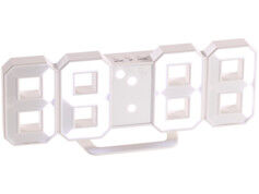 Lunartec Horloge LED digitale design 3D avec fonction réveil - Moyenne