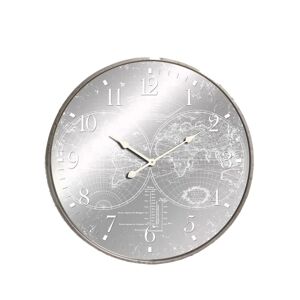 Leroy Merlin Orologio World, argento Ø 60 cm