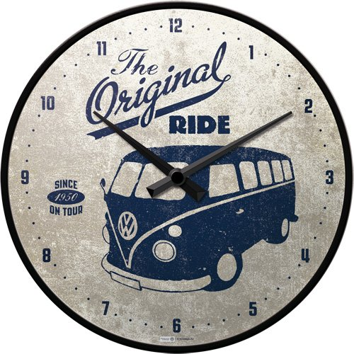 Orologio Wall Clock VW Bulli - The Original Ride, 31x6x31 cm