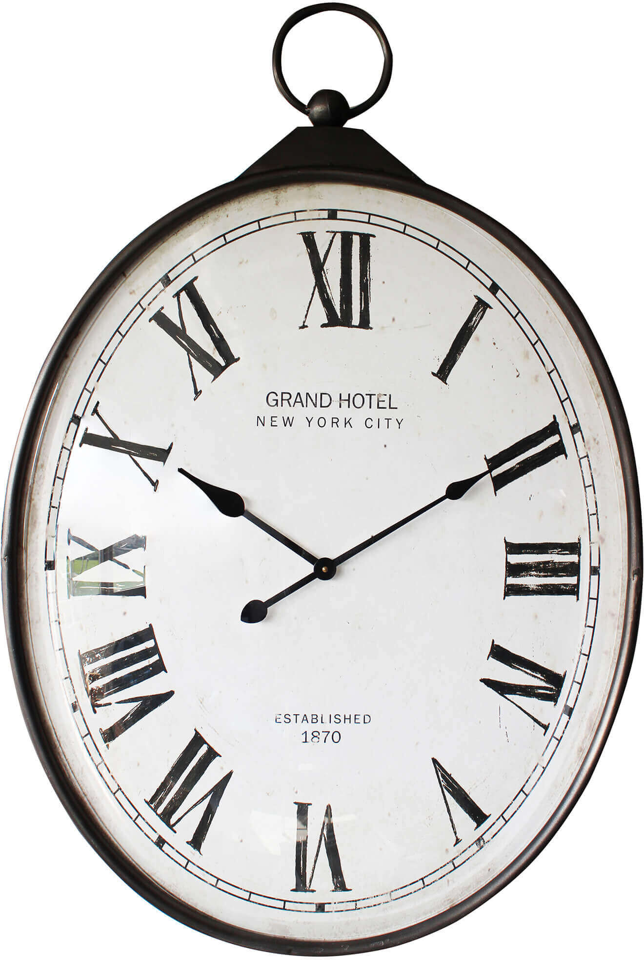 Milani Home Orologio Da Parete Analogico Moderno Vintage Di Design Grandi Dimensioni Xxl Bianco 66 x 102 x 17.5 cm