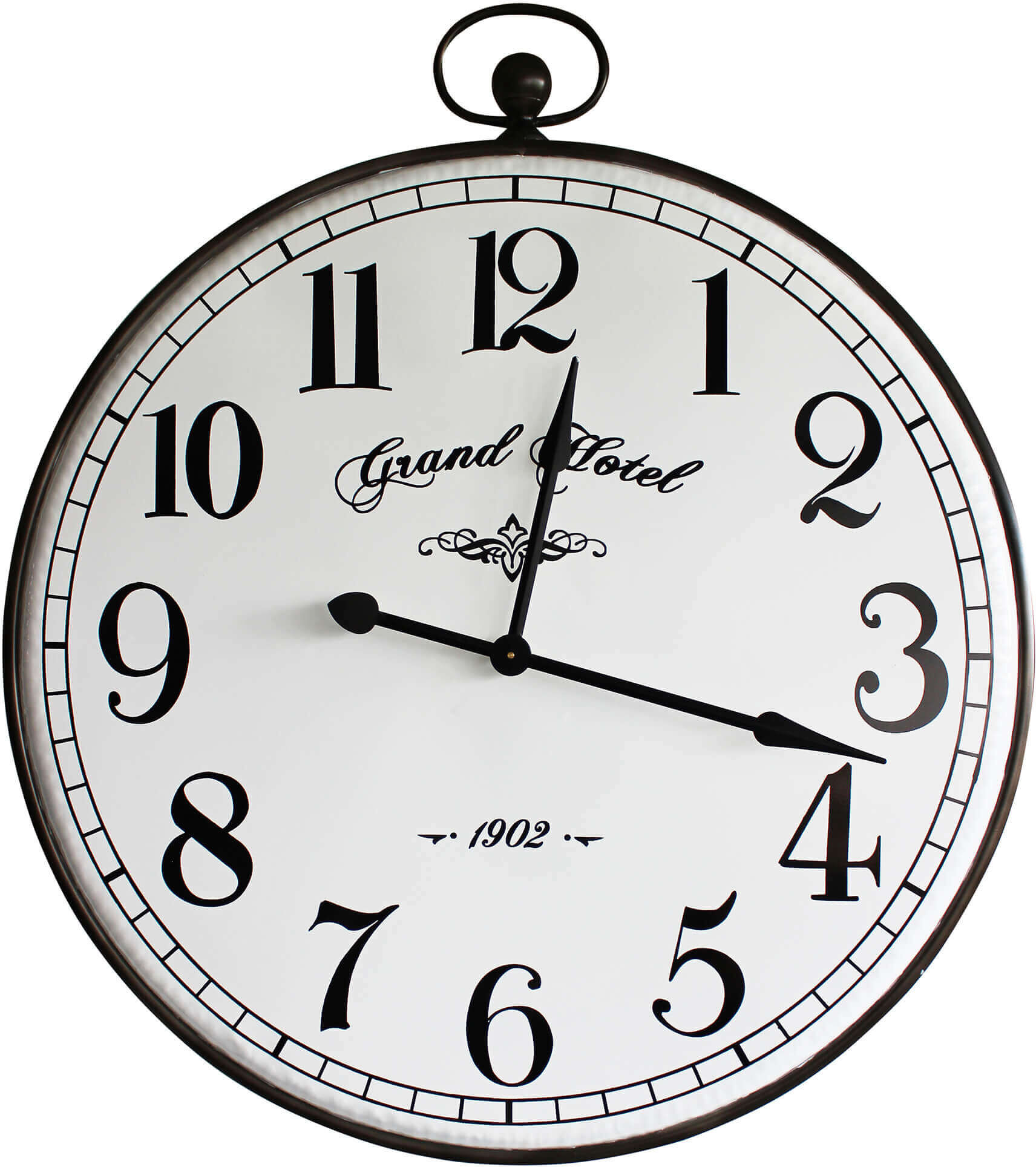 Milani Home Orologio Da Parete Analogico Moderno Vintage Di Design Grandi Dimensioni Xl Bianco 92 x 105.5 x 8.7 cm