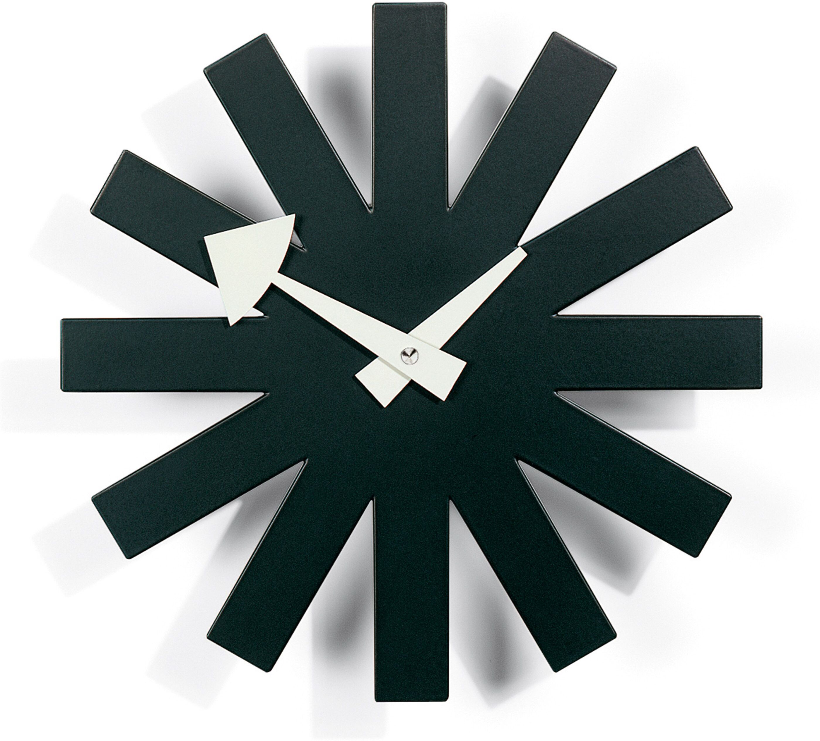 Vitra Asterisk Clock klok zwart