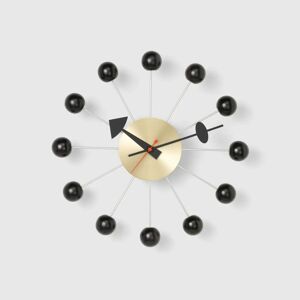 Vitra Ball Clock, Brass, Black