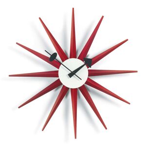 Vitra Sunburst Clock Röd