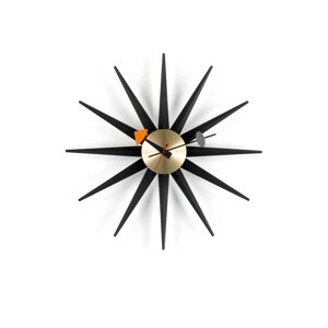 Vitra Sunburst Clock Svart/mässing