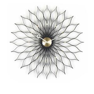 Vitra Sunflower Clock, Black/brass