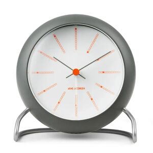 Arne Jacobsen Clocks AJ Bankers bordklokke Ø11 cm Mørkegrå