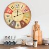 vidaXL Relógio de parede vintage colorido 60 cm