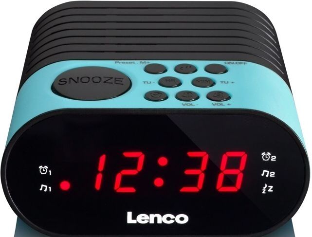 Lenco Rádio Despertador Cr 07 (azul) - Lenco